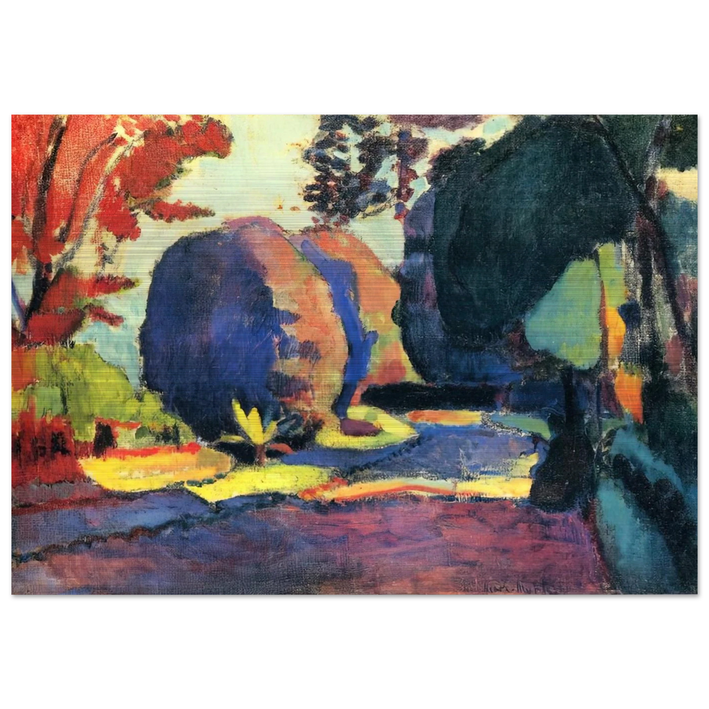 THE LUXEMBOURG GARDENS 1901 - Henri Matisse Brushed Aluminum Print - 70x100 cm / 28x40 inches | Henri Matisse Aluminum Print | Henri Matisse Prints