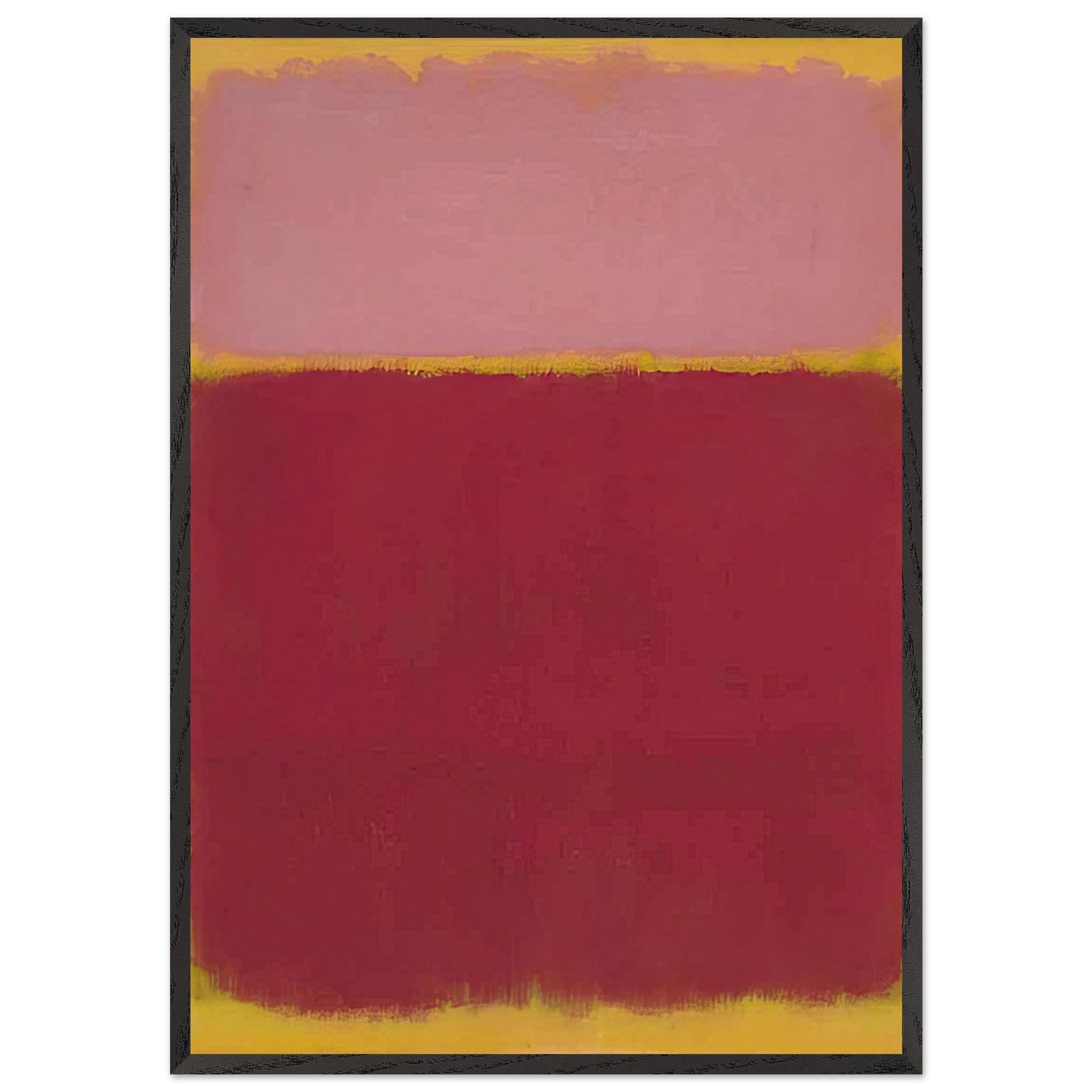 Untitled No 17 - 1961 - Mark Rothko 70x100 cm / 28x40 inches Framed Art Print – Black Wooden Frame