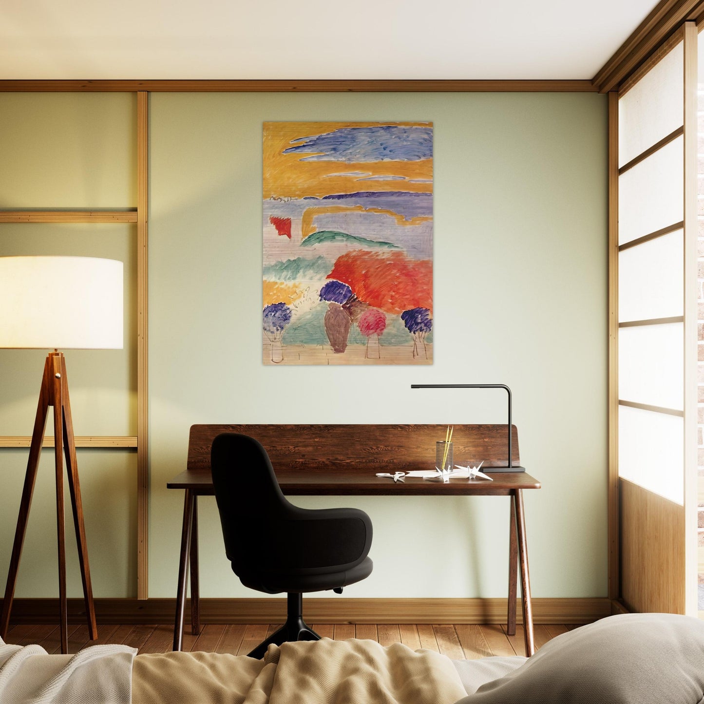 OPEN WINDOW AT TANGIER 1913 - Henri Matisse Brushed Aluminum Print - 70x100 cm / 28x40 inches | Henri Matisse Aluminum Print | Henri Matisse Prints