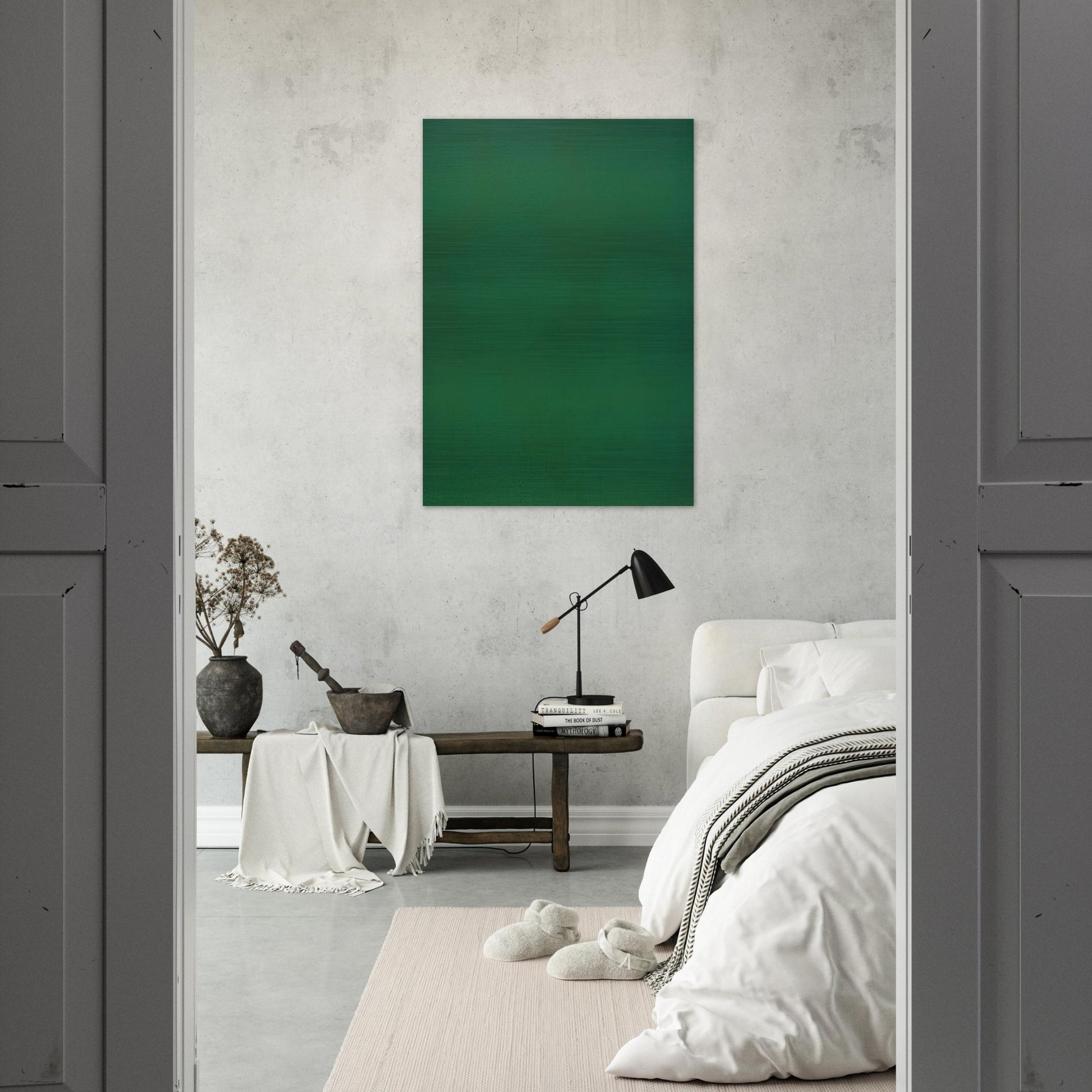 Microchromie ZL, 70 Vert jade - Fernand Leduc Brushed Aluminum Print - 70x100 cm / 28x40 inches | Fernand Leduc Aluminum Print | Fernand Leduc Prints
