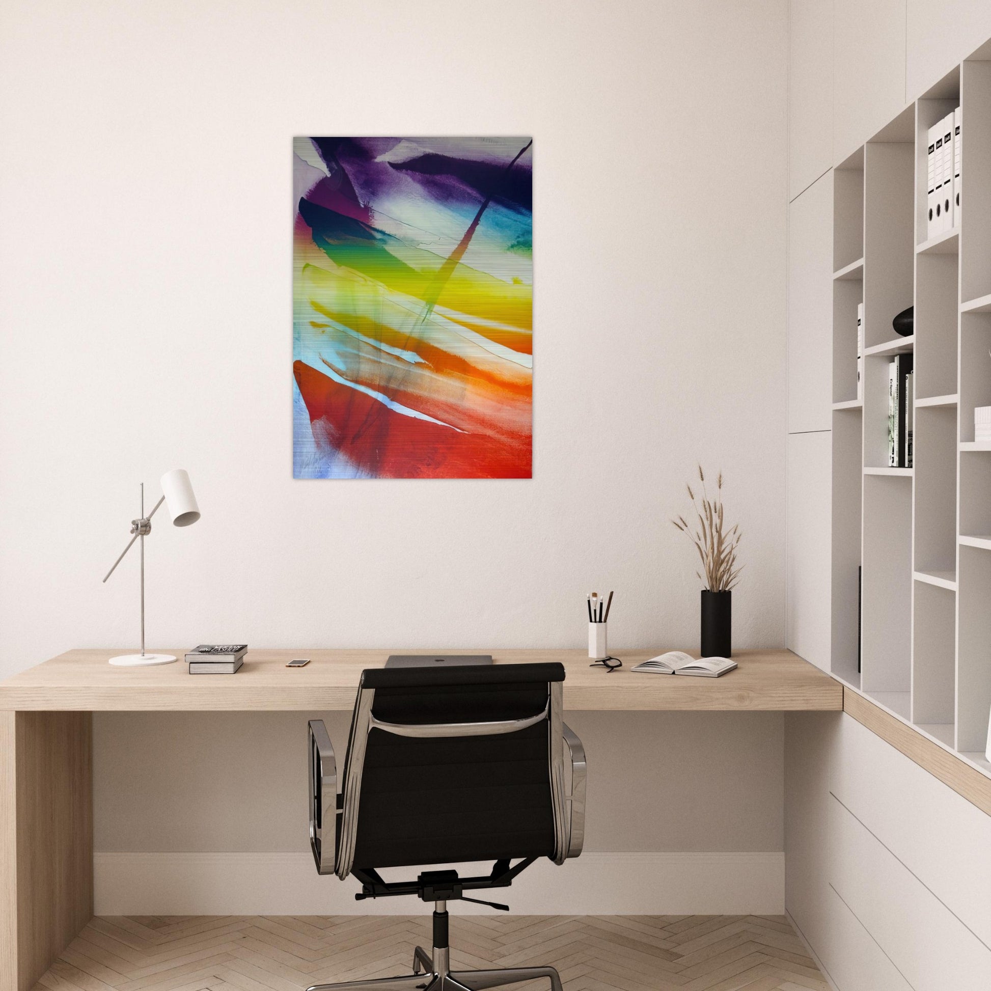 Phenomena Franklin s Kite - Paul Jenkins Brushed Aluminum Print - 70x100 cm / 28x40 inches | Paul Jenkins Aluminum Print | Paul Jenkins Prints
