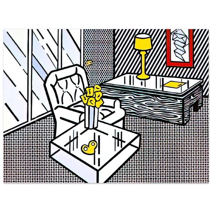 Roy Lichtenstein - THE DEN 1990  75x100 cm / 30x40inches Fine Art Poster