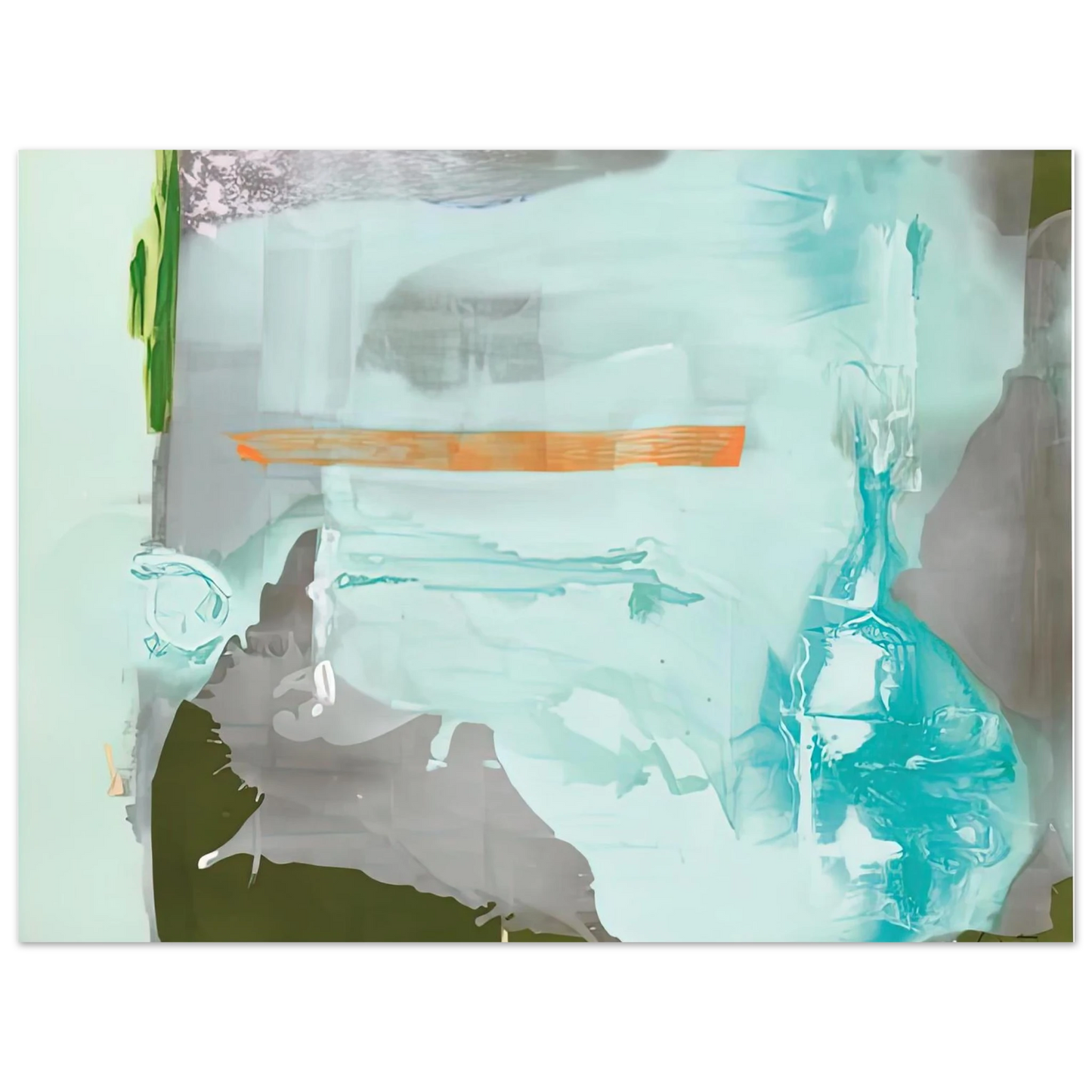 Helen Frankenthaler - Poseidon, 1990- Wall Art - 21x29.7 cm / 8x12" - Fine Art Poster-canvas - -