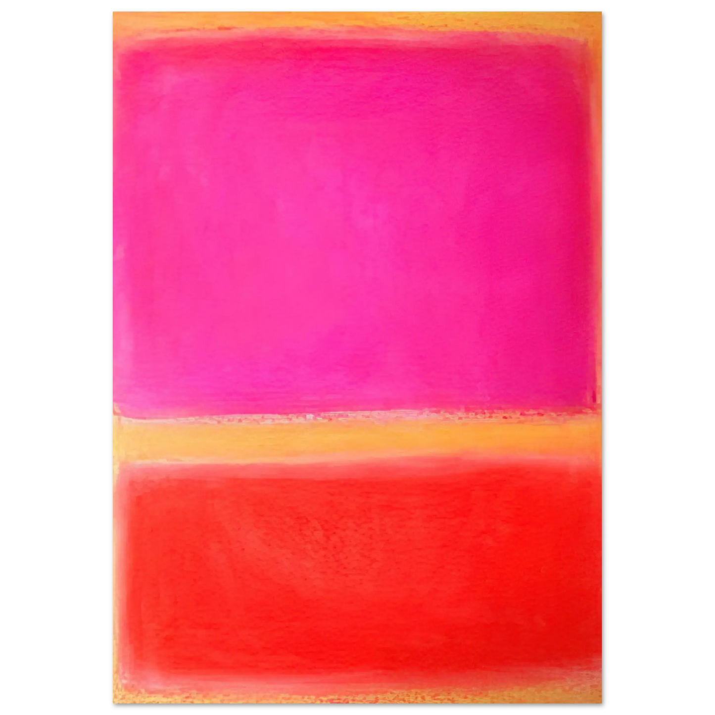 Helen Frankenthaler - Untitled - Color Field Painting Wall art - 15x20 cm / 6x8 inches - Premium Wooden Framed Poster With Fine Art Paper - White frame