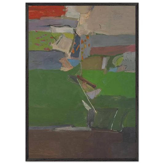 Berkeley 13 - Richard Diebenkorn 70x100 cm / 28x40 inches Framed Art Print – Black Wooden Frame