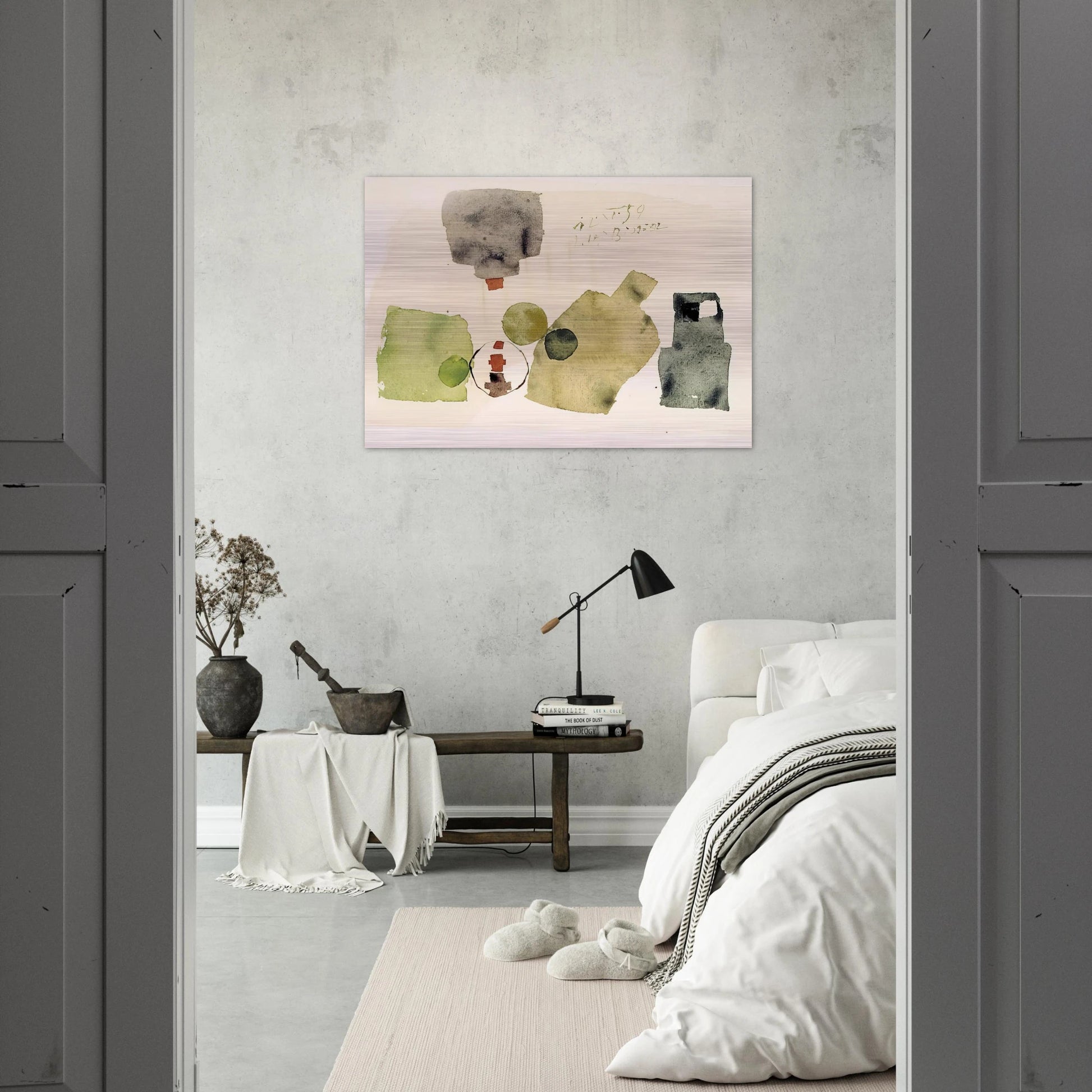 12.XI.59 - 1959 - Julius Bissier Brushed Aluminum Print - 70x100 cm / 28x40 inches | Julius Bissier Aluminum Print | Julius Bissier Prints