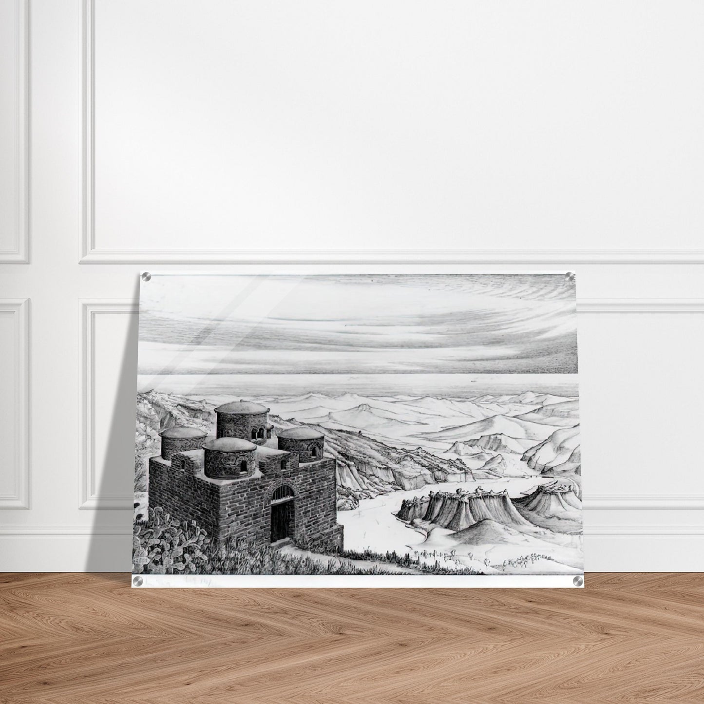 CATTOLICA OF STILO CALABRIA 1930 - MC Escher Acrylic Print - 70x100 cm / 28x40″ inches | Maurits Cornelis Escher Prints