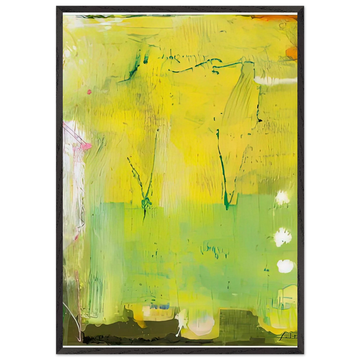 The Rakes Progress 1991- - Helen Frankenthaler 70x100 cm / 28x40 inches Framed Art Print – Black Wooden Frame