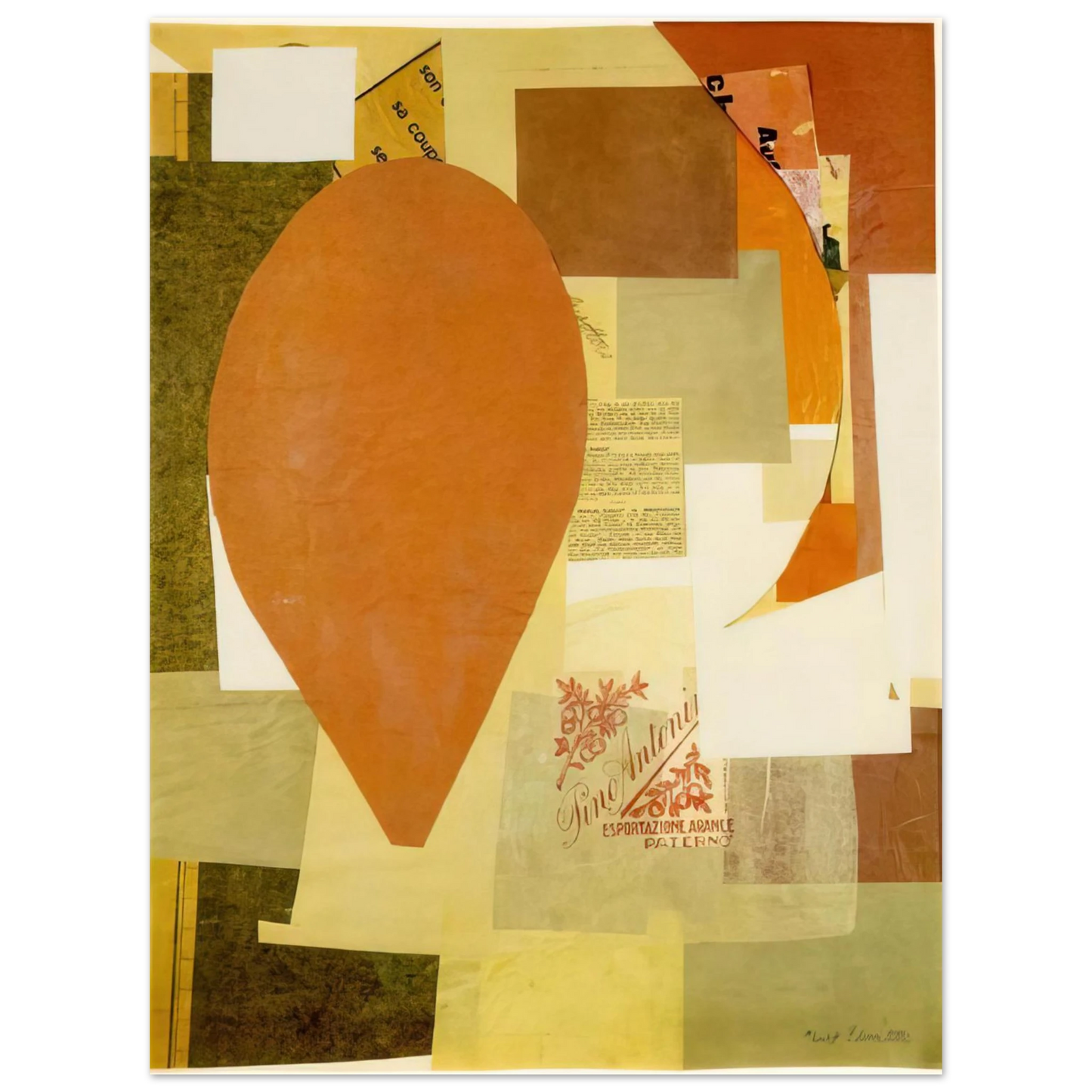 Kurt Schwitters - PINO ANTONI 1934  75x100 cm / 30x40inches Fine Art Poster