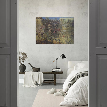 THE PATIO OF PORT LLIGAT - Salvador Dali Brushed Aluminum Print - 70x100 cm / 28x40 inches | Salvador Dali Aluminum Print | Salvador Dali Prints