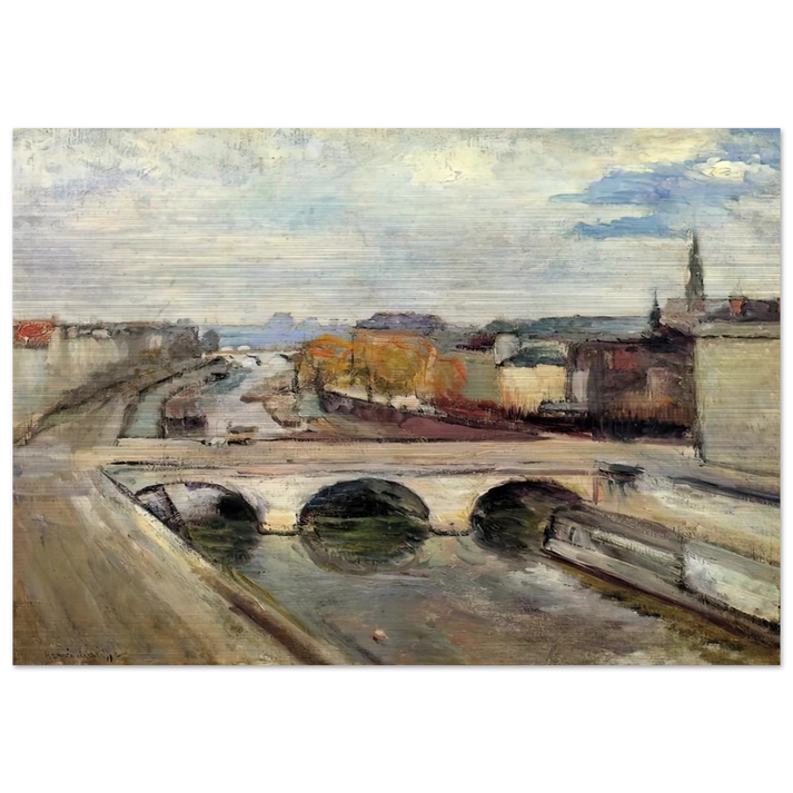 THE POT SAINT MICHEL IN PARIS 1900 - Henri Matisse Brushed Aluminum Print - 70x100 cm / 28x40 inches | Henri Matisse Aluminum Print | Henri Matisse Prints