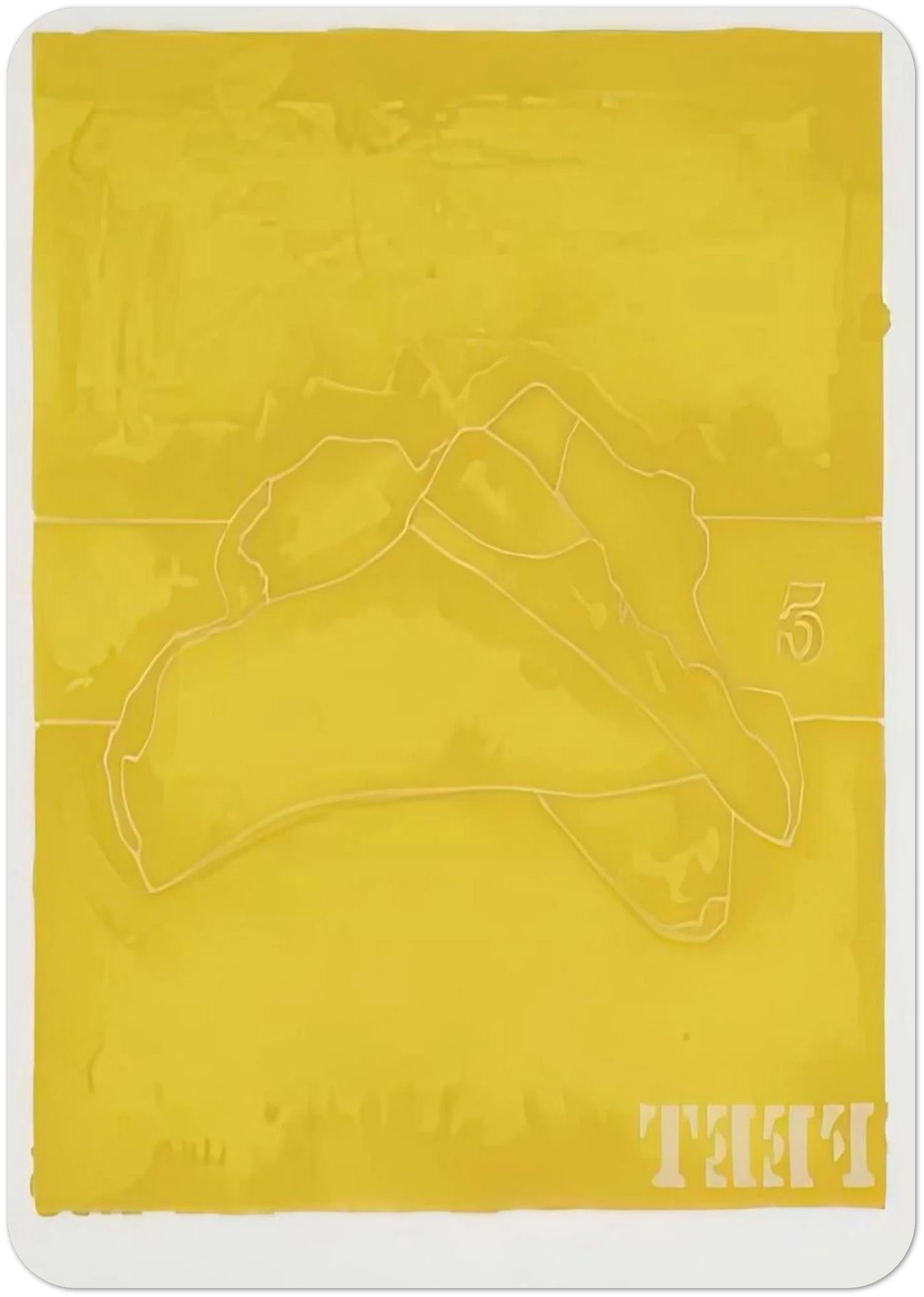 FEET 1974 By Jasper Johns Pack of 10 Post Cards | Jasper Johns Post Cards | A6 (10.5 x 14.8 cm) - 4.1 x 5.8 inches
