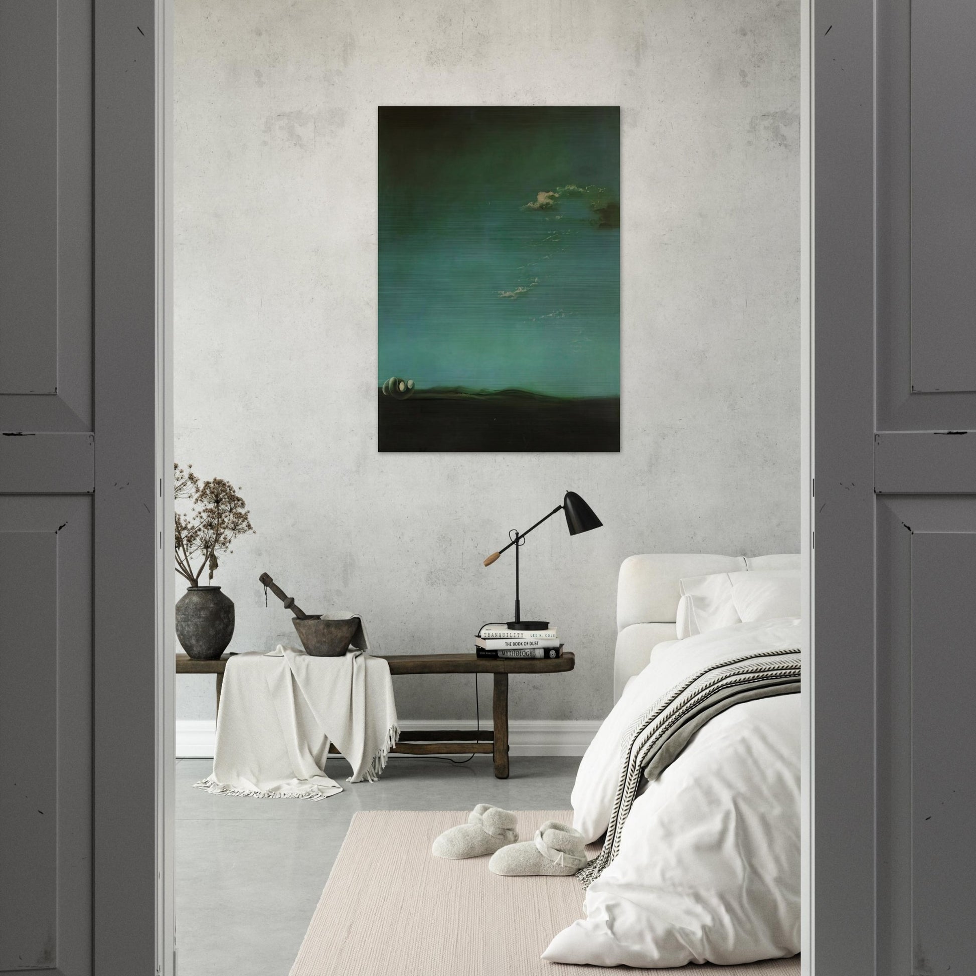 HYPNAGOGIC MONUMENT - Salvador Dali Brushed Aluminum Print - 70x100 cm / 28x40 inches | Salvador Dali Aluminum Print | Salvador Dali Prints