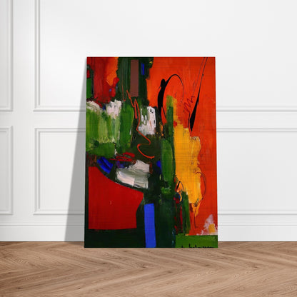 The Lark - Hans Hofmann Brushed Aluminum Print - 70x100 cm / 28x40 inches | Hans Hofmann Aluminum Print | Hans Hofmann Prints