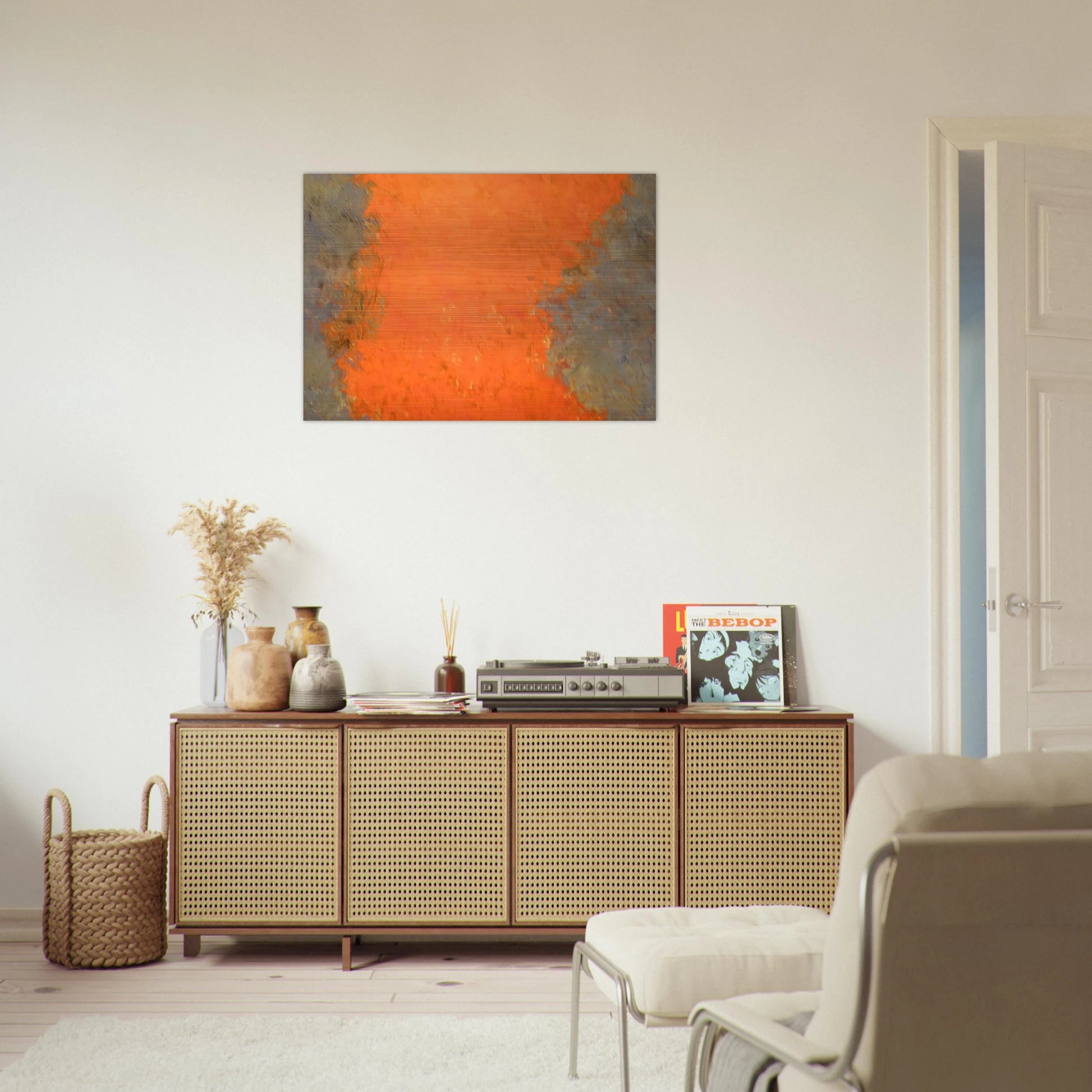 Untitled - 1959 - Theodoros Stamos Brushed Aluminum Print - 70x100 cm / 28x40 inches | Theodoros Stamos Aluminum Print | Theodoros Stamos Prints