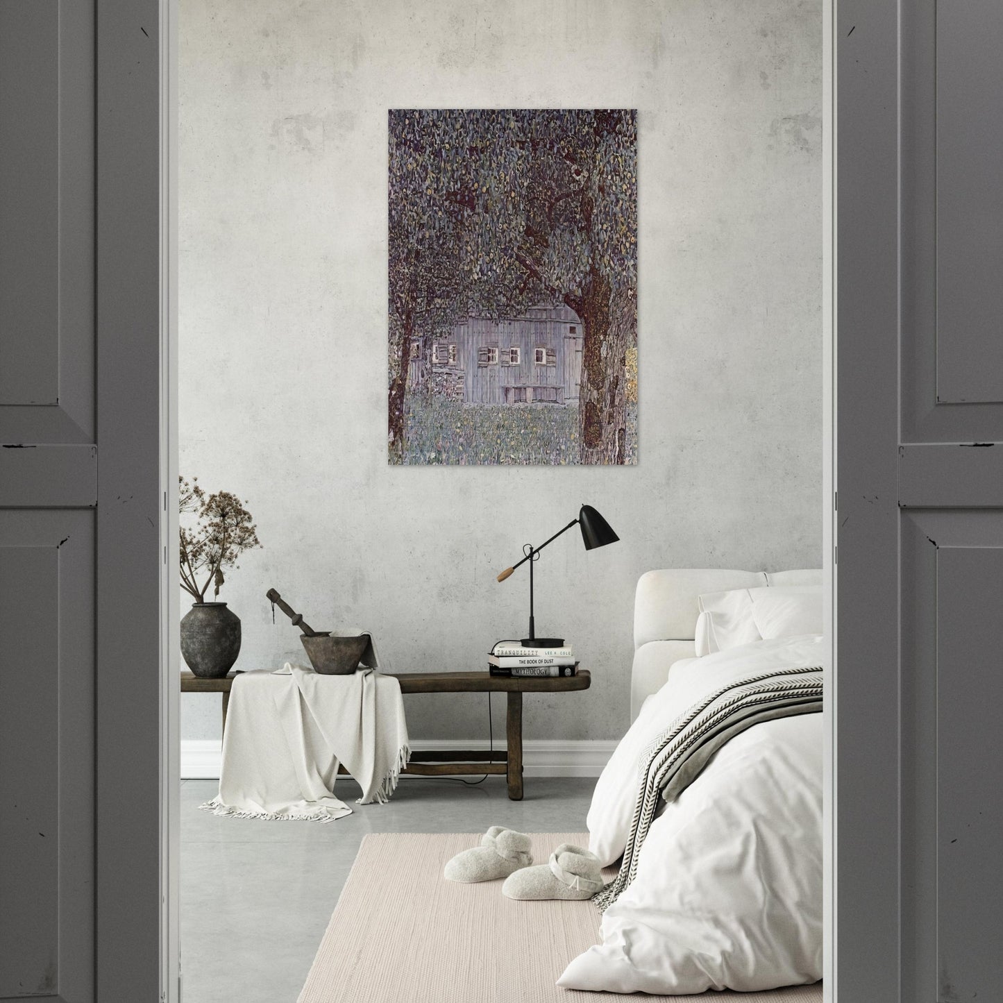 FARMHOUSE IN UPPER AUSTRIA 1912 - Gustav Klimt Brushed Aluminum Print - 70x100 cm / 28x40 inches | Gustav Klimt Aluminum Print | Gustav Klimt Prints
