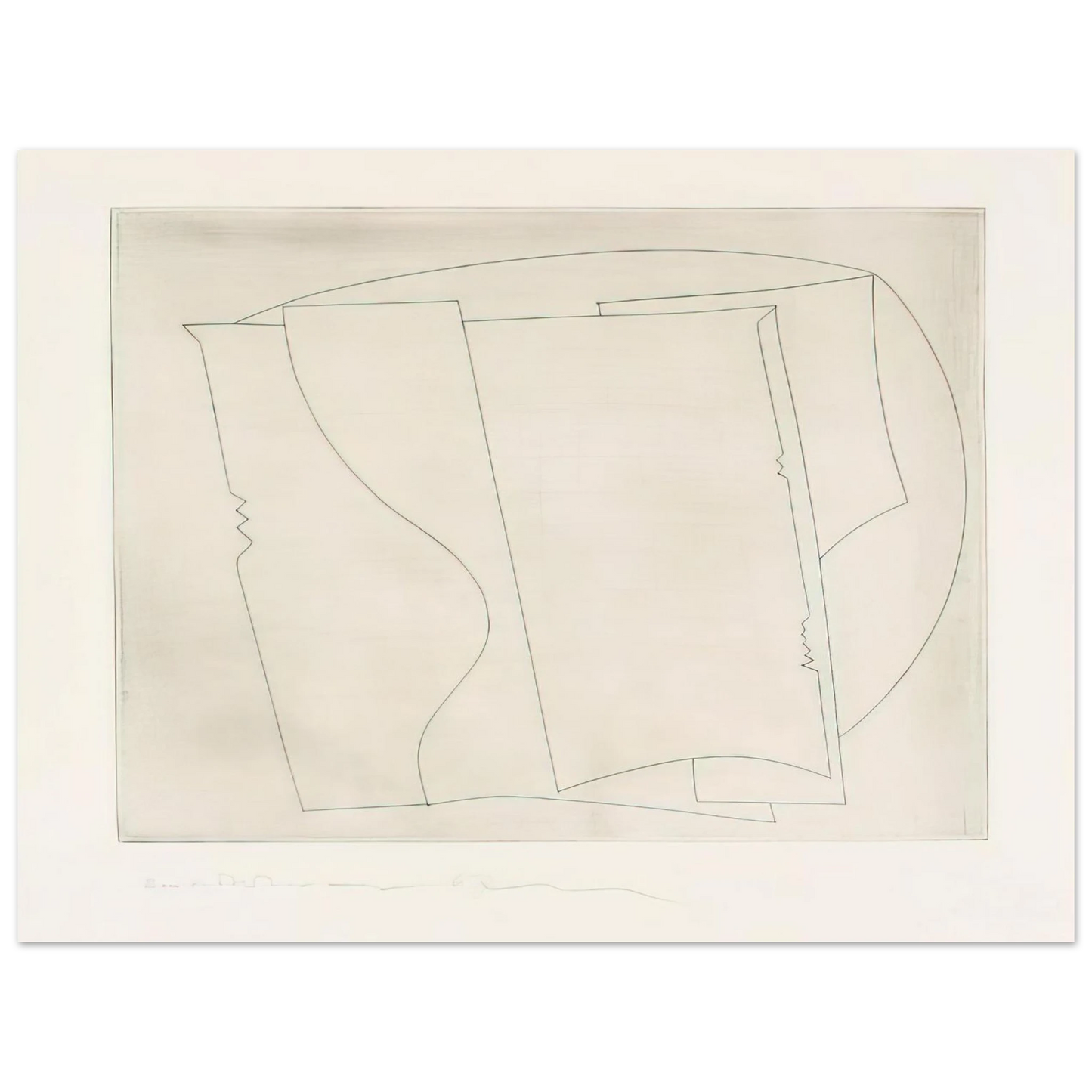 Ben Nicholson - Ronco - 1967  75x100 cm / 30x40inches Fine Art Poster