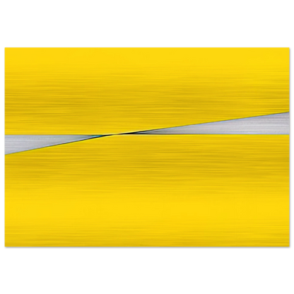 Amarillo - 1971 - Carmen Herrera Brushed Aluminum Print - 70x100 cm / 28x40 inches | Carmen Herrera Aluminum Print | Carmen Herrera Prints
