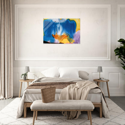 Moveable Blue, 1973- - Helen Frankenthaler Acrylic Print - 70x100 cm / 28x40″ inches