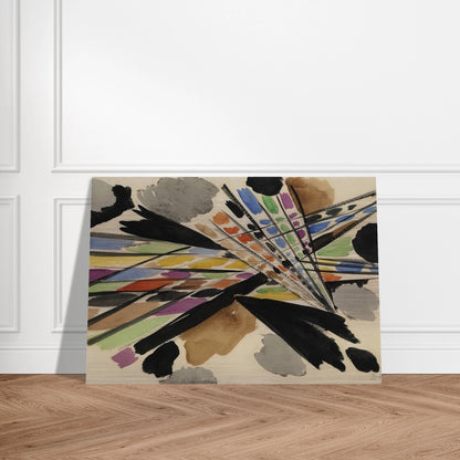 Diagonale - 1954 - Ernst Wilhelm Nay Brushed Aluminum Print - 70x100 cm / 28x40 inches | Ernst Wilhelm Nay Aluminum Print | Ernst Wilhelm Nay Prints