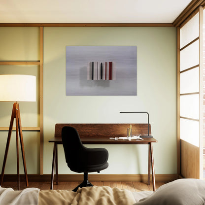 Relief Construction in White, Black and Maroon - 1963 - Victor Pasmore Brushed Aluminum Print - 70x100 cm / 28x40 inches | Victor Pasmore Aluminum Print | Victor Pasmore Prints