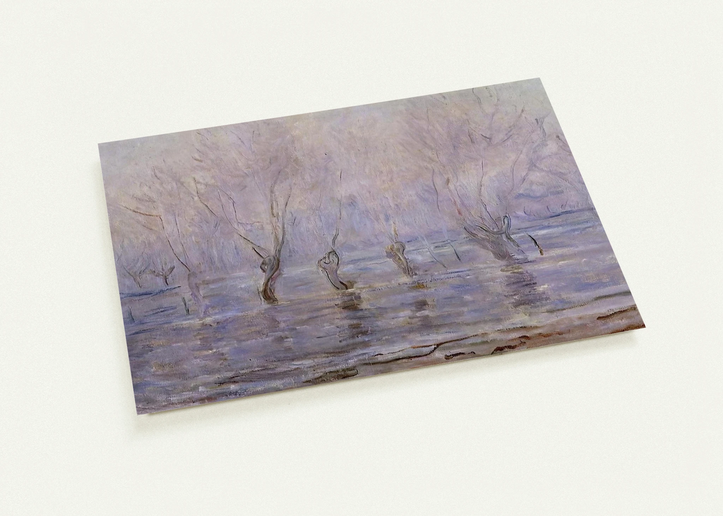 Flood at Giverny By claude monet Pack of 10 Post Cards | claude monet Post Cards | A6 (10.5 x 14.8 cm) - 4.1 x 5.8 inches