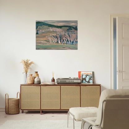 Spring, Caribou Country - 1949 - A.Y. Jackson Brushed Aluminum Print - 70x100 cm / 28x40 inches | A.Y. Jackson Aluminum Print | A.Y. Jackson Prints