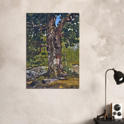 The Bodmer Oak - claude monet Brushed Aluminum Print - 70x100 cm / 28x40 inches | claude monet Aluminum Print | claude monet Prints