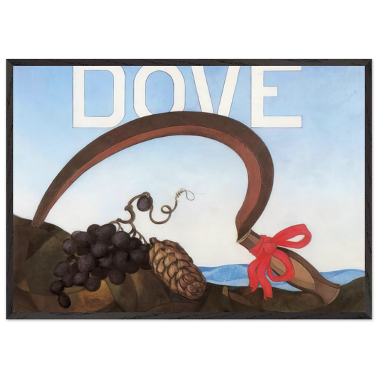 Dove Arthur G Dove - 1924 - Charles Demuth 70x100 cm / 28x40 inches Framed Art Print – Black Wooden Frame