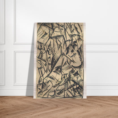 RITMI PLASTICI 1911 - Carlo Carra Brushed Aluminum Print - 70x100 cm / 28x40 inches | Carlo Carra Aluminum Print | Carlo Carra Prints