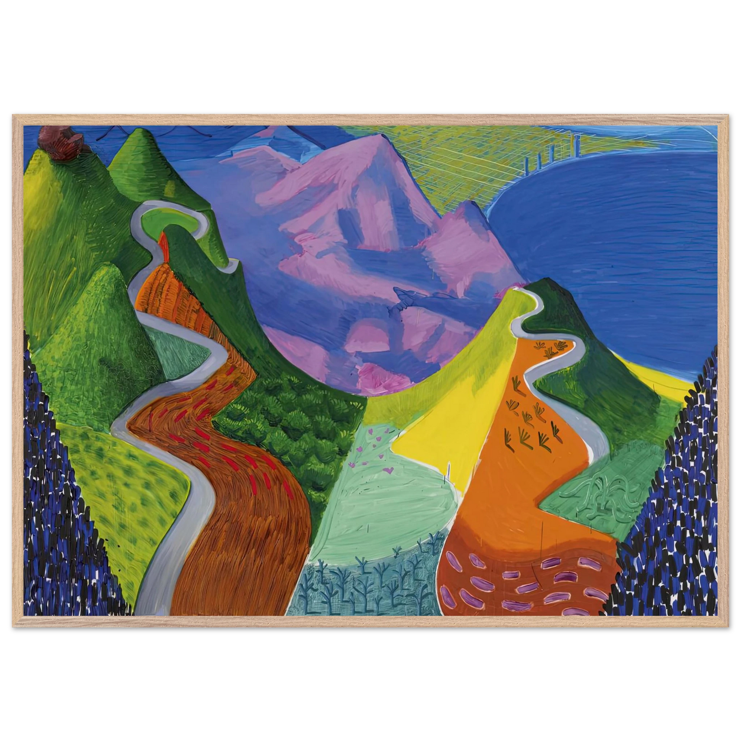 David Hockney - David Hockney Wall art - 20x25 cm / 8x10 inches - Fine Art Poster-canvas - -