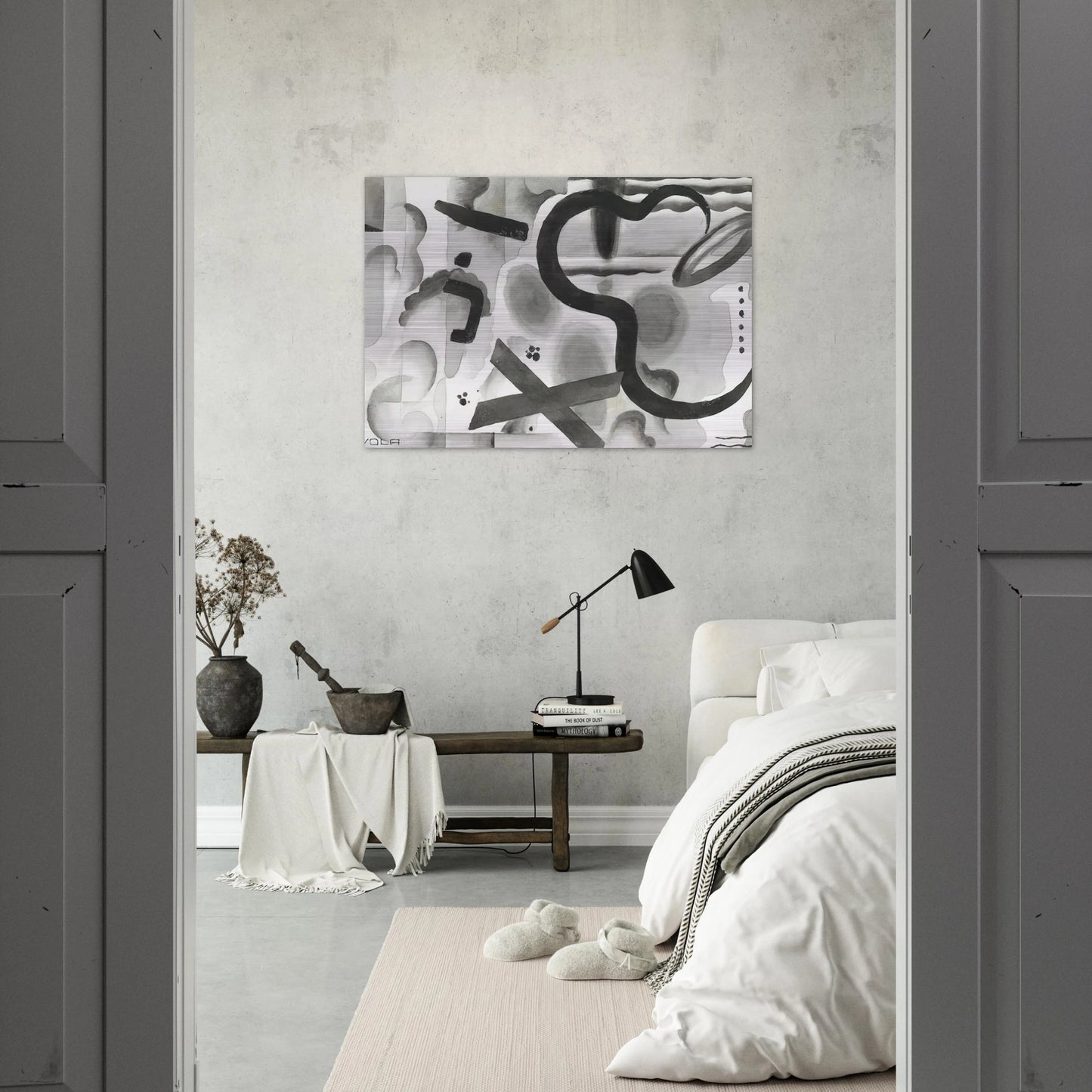 Untitled - Dada - Julius Evola Brushed Aluminum Print - 70x100 cm / 28x40 inches | Julius Evola Aluminum Print | Julius Evola Prints