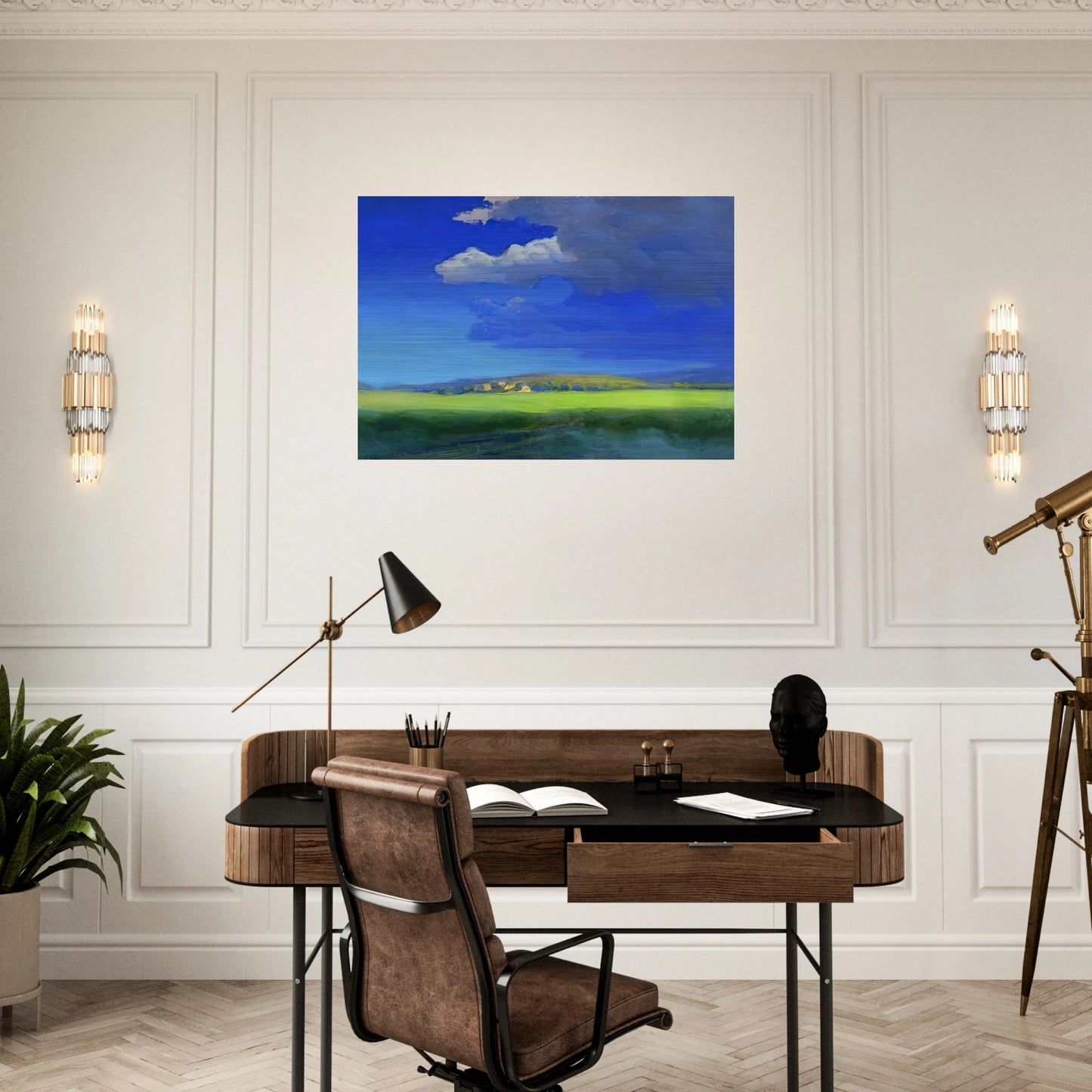 After the thunderstorm - Arkhyp Kuindzhi Brushed Aluminum Print - 70x100 cm / 28x40 inches | Arkhyp Kuindzhi Aluminum Print | Arkhyp Kuindzhi Prints