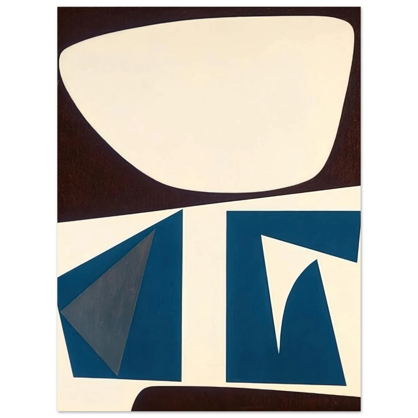 Will Barnet - Untitled - Abstract - Indian Space painting  75x100 cm / 30x40inches Fine Art Poster