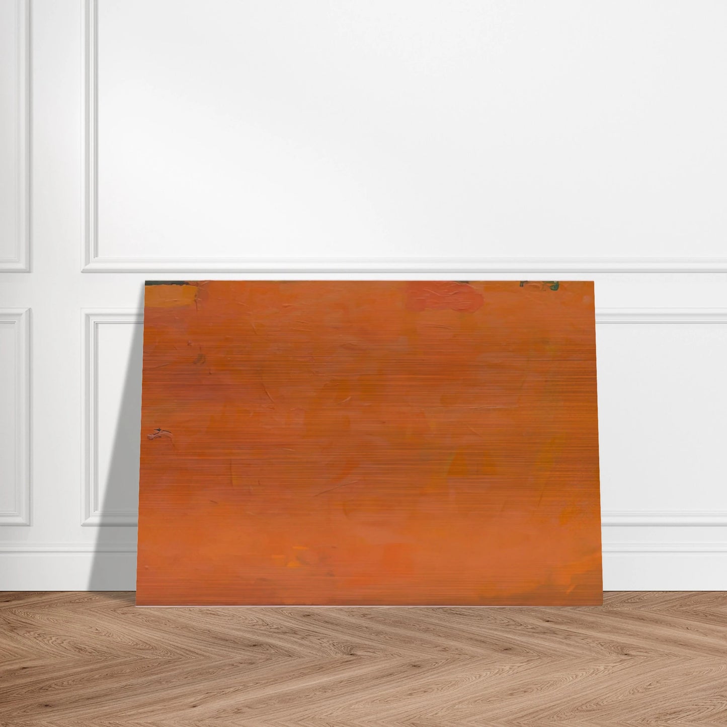 Untitled Orange Painting - 1955 - Robert Ryman Brushed Aluminum Print - 70x100 cm / 28x40 inches | Robert Ryman Aluminum Print | Robert Ryman Prints