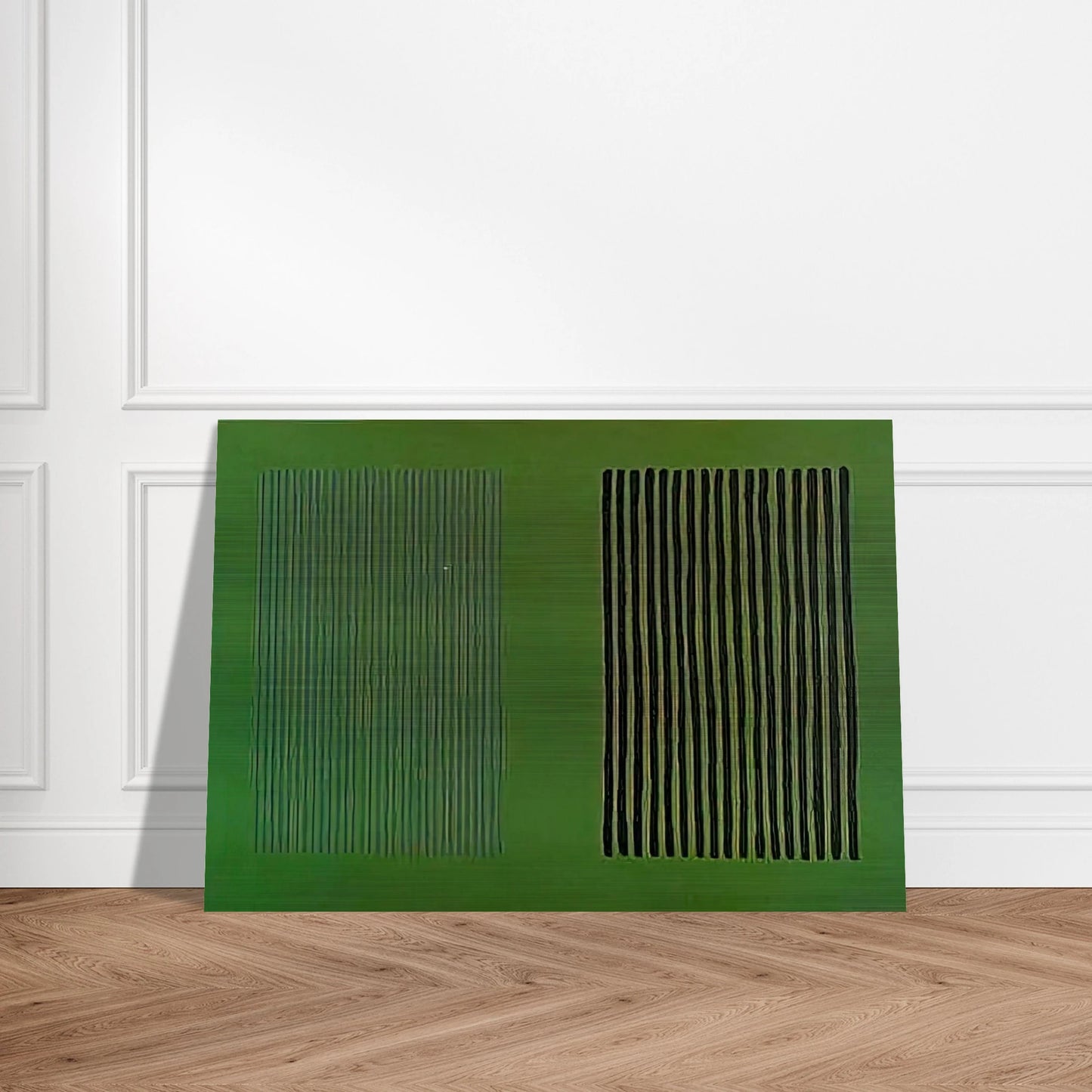 Green Giant - 1980 - Gene Davis Brushed Aluminum Print - 70x100 cm / 28x40 inches | Gene Davis Aluminum Print | Gene Davis Prints