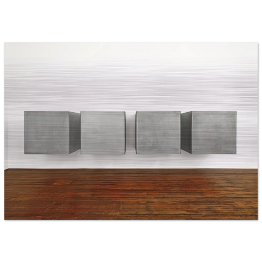 Untitled - 1988 - Donald Judd Brushed Aluminum Print - 70x100 cm / 28x40 inches | Donald Judd Aluminum Print | Donald Judd Prints