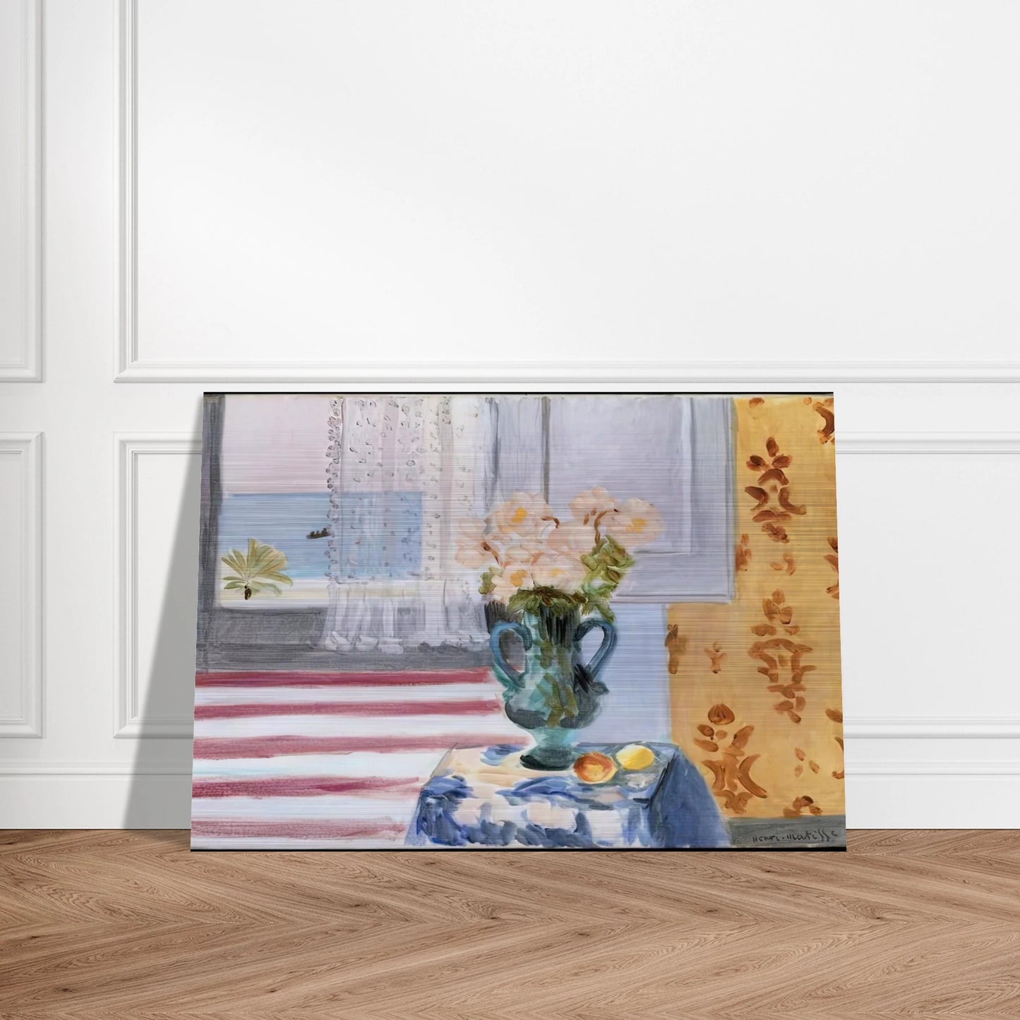 VASE OF FLOWERS 1924 - Henri Matisse Brushed Aluminum Print - 70x100 cm / 28x40 inches | Henri Matisse Aluminum Print | Henri Matisse Prints