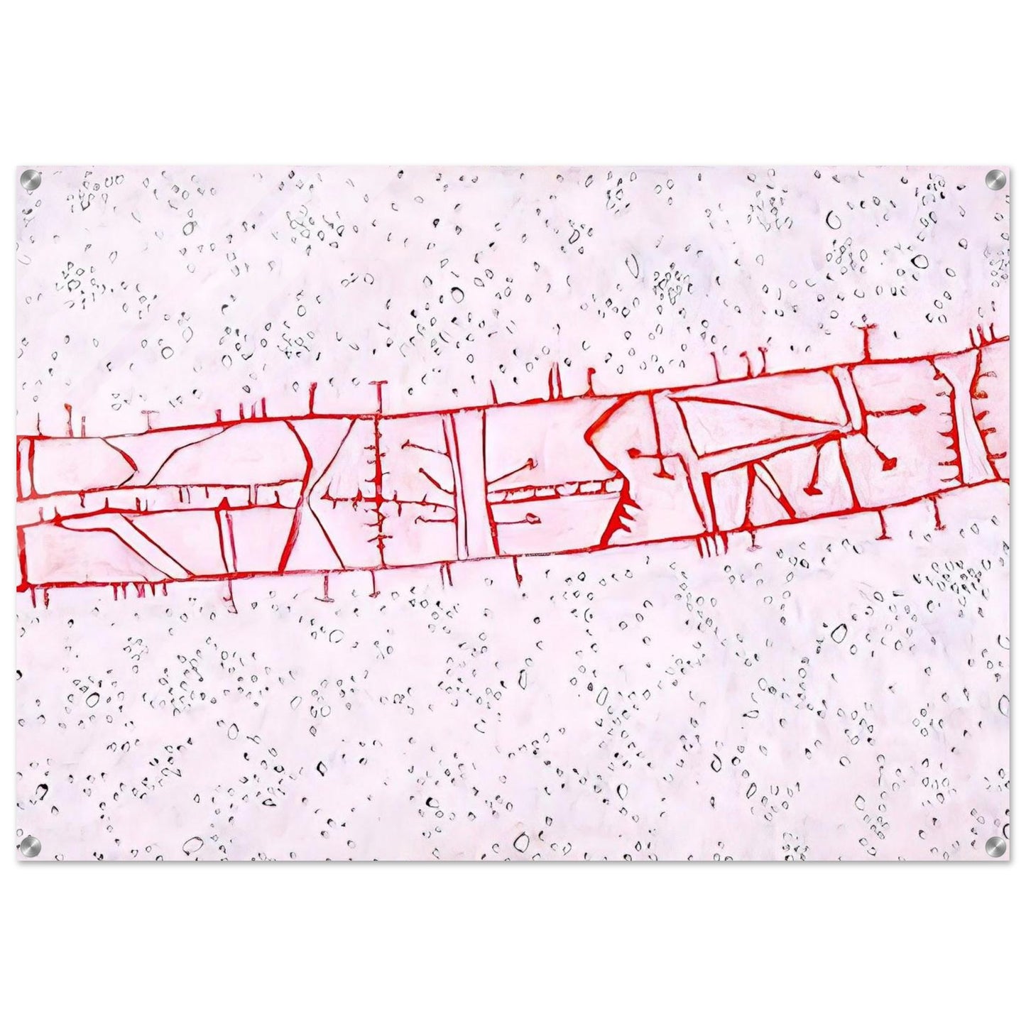 Bridge - 1952 - Gene Davis Acrylic Print - 70x100 cm / 28x40″ inches