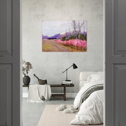 Fireweed Lane - Romanticism - Sydney Laurence Acrylic Print - 70x100 cm / 28x40″ inches | Sydney Laurence Wall Art | Sydney Laurence Prints