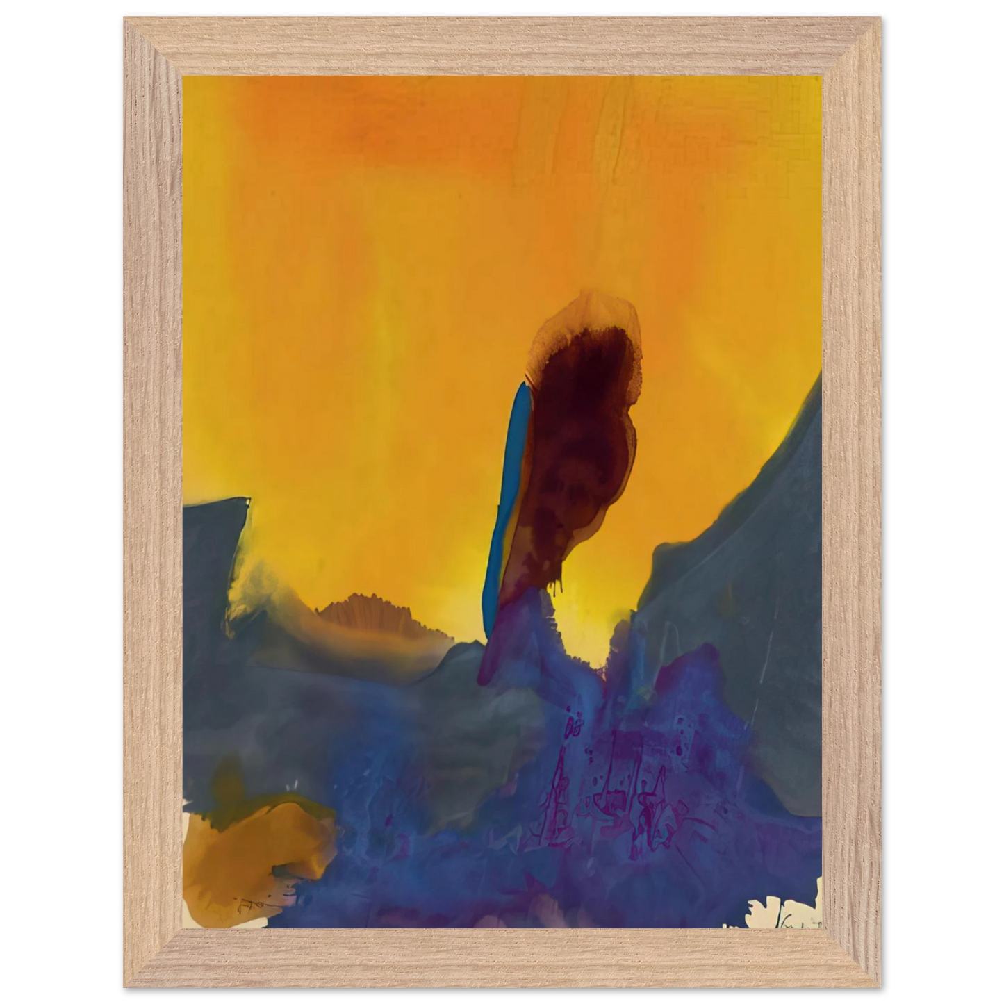 Helen Frankenthaler - Glow II - 1968 Wall art - A2 (42 x 59.4  cm) - Fine Art Poster-canvas - -