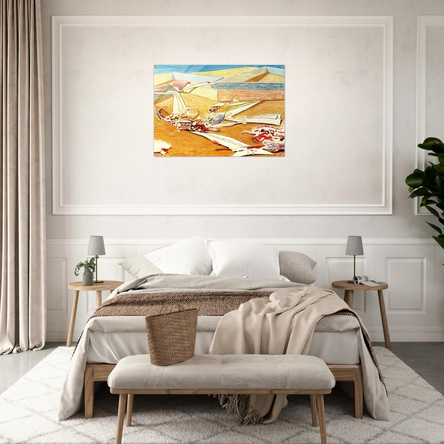 Flying Horse Garden - Max Ernst Acrylic Print - 70x100 cm / 28x40″ inches | Max Ernst Wall Art | Max Ernst Prints