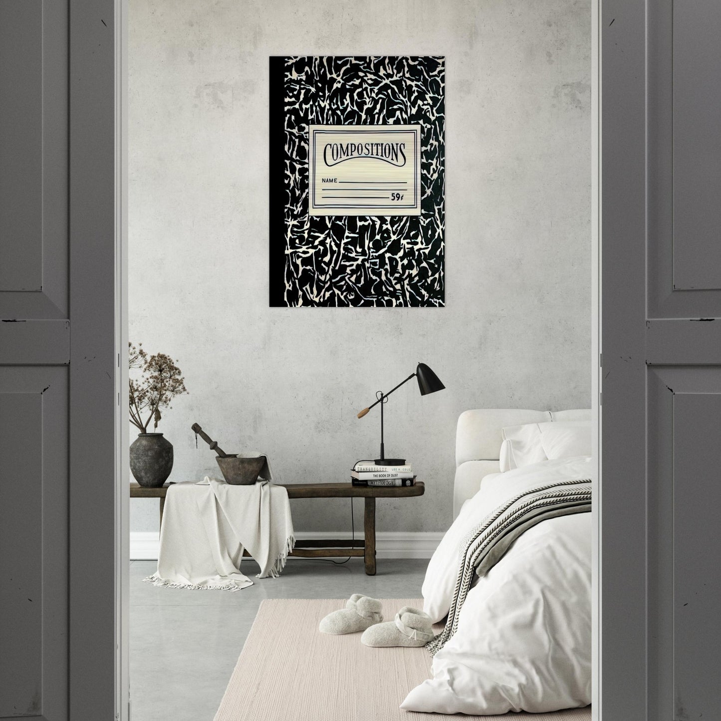 COMPOSITIONS II 1964 - Roy Lichtenstein Brushed Aluminum Print - 70x100 cm / 28x40 inches | Roy Lichtenstein Aluminum Print | Roy Lichtenstein Prints