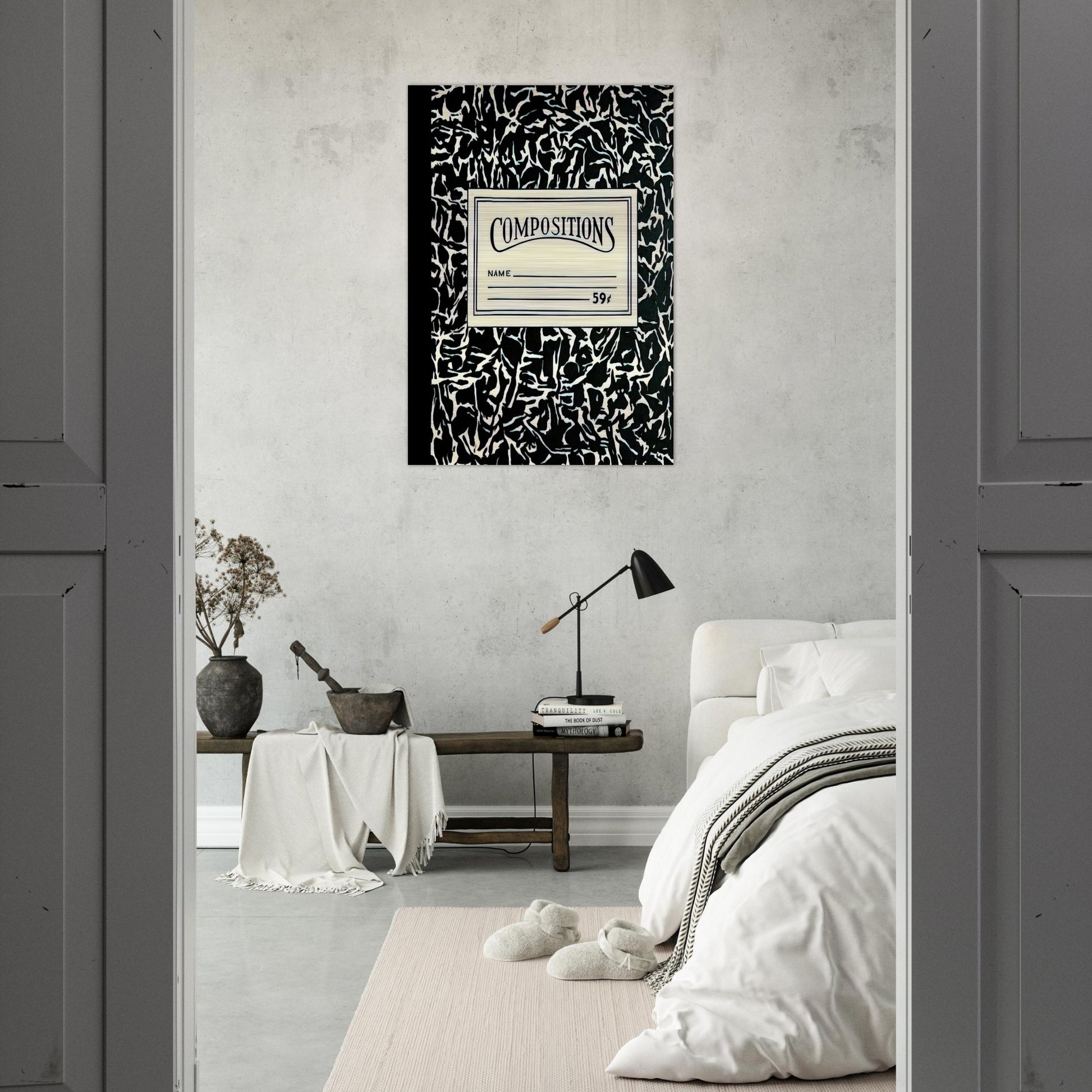 COMPOSITIONS II 1964 - Roy Lichtenstein Brushed Aluminum Print - 70x100 cm / 28x40 inches | Roy Lichtenstein Aluminum Print | Roy Lichtenstein Prints