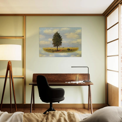 TERRITORY 1957 - Rene Magritte Brushed Aluminum Print - 70x100 cm / 28x40 inches | Rene Magritte Aluminum Print | Rene Magritte Prints
