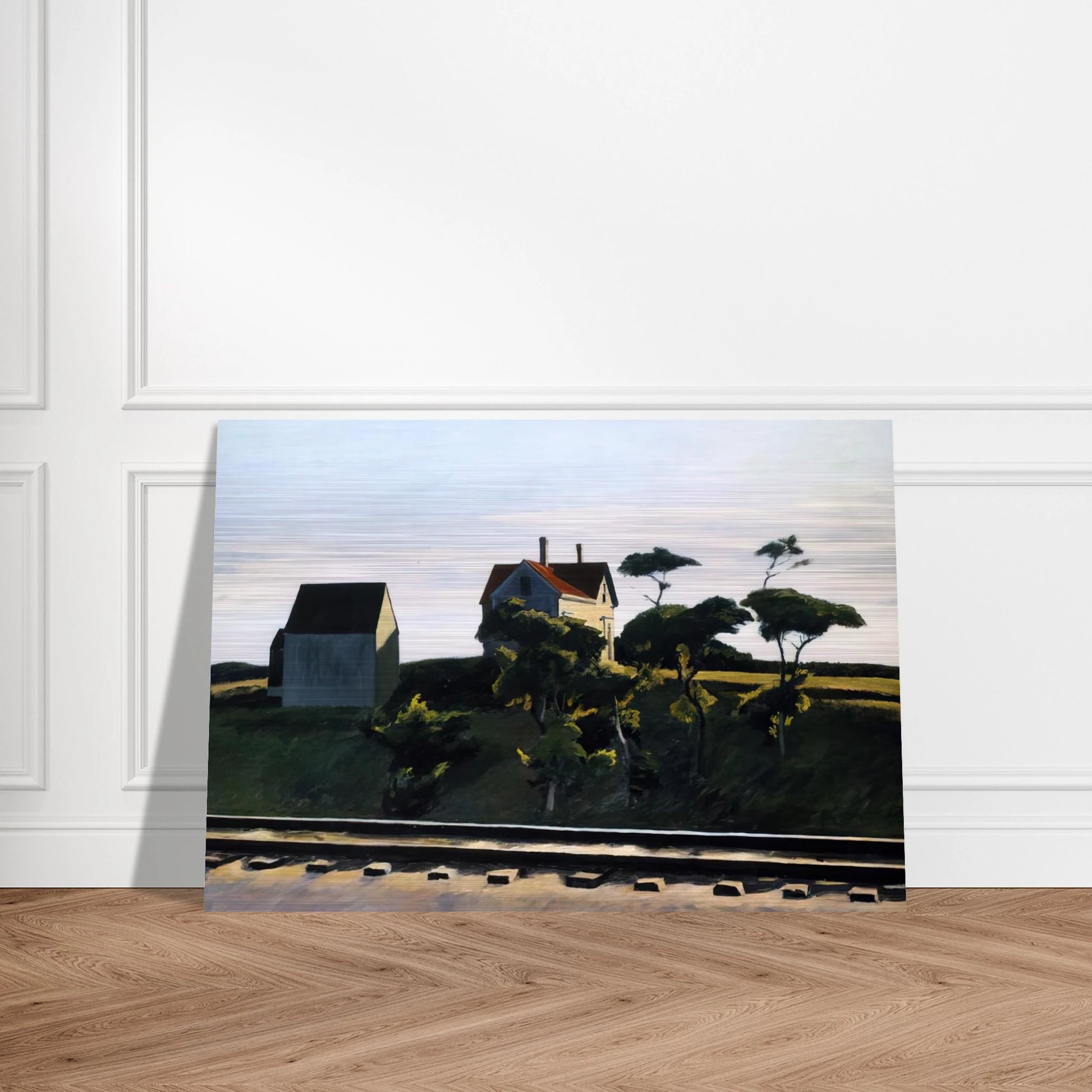 New York, New Haven and Hartford - Edward Hopper Brushed Aluminum Print - 70x100 cm / 28x40 inches | Edward Hopper Aluminum Print | Edward Hopper Prints