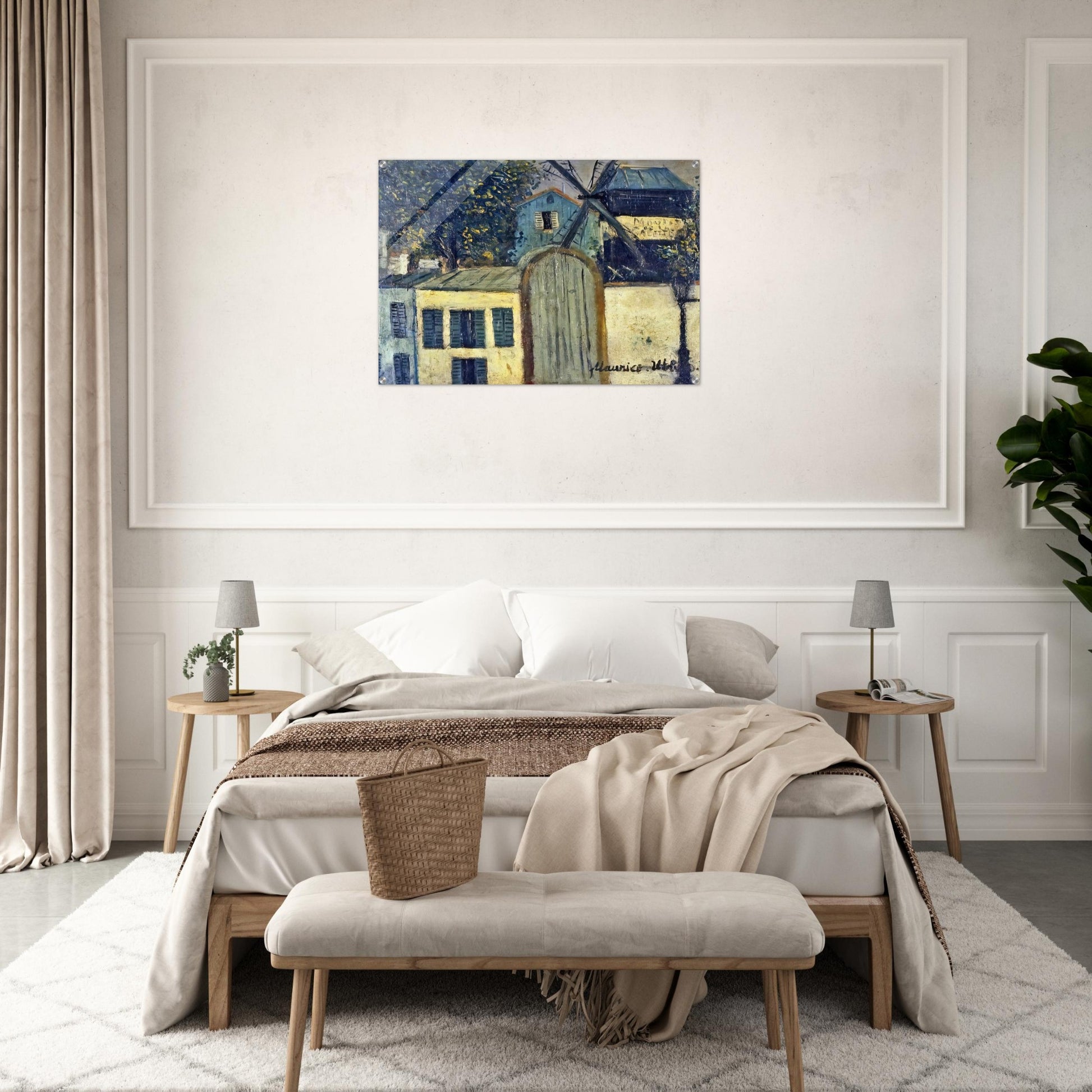 MOULIN DE LA GALETTE 1 - Maurice Utrillo Acrylic Print - 70x100 cm / 28x40″ inches | Maurice Utrillo Wall Art | Maurice Utrillo Prints