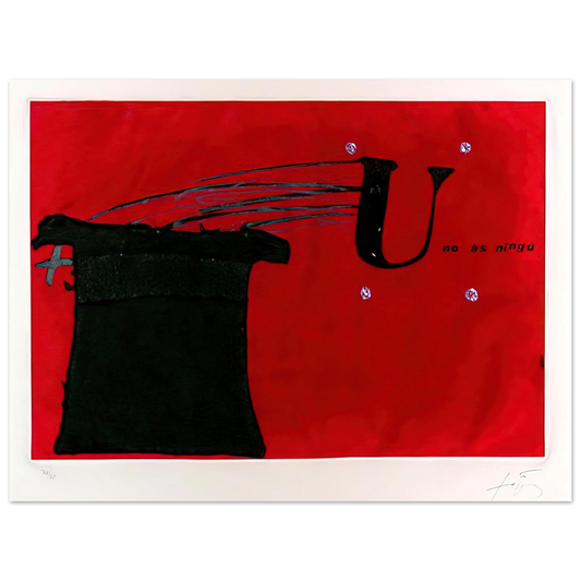Antoni Tapies - U NO S NING 1979  75x100 cm / 30x40inches Fine Art Poster