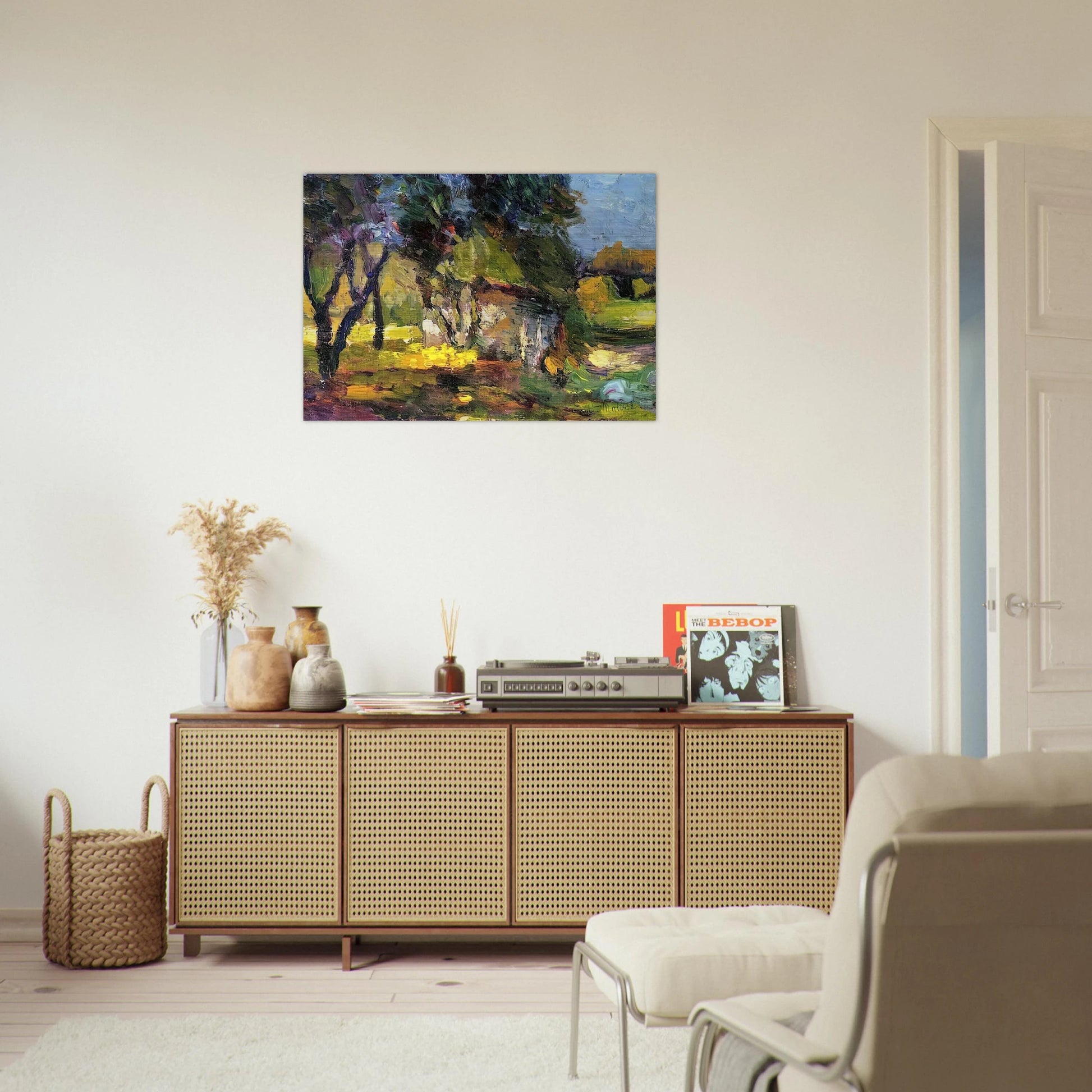 LANDSCAPE CORSICA 1898 - Henri Matisse Brushed Aluminum Print - 70x100 cm / 28x40 inches | Henri Matisse Aluminum Print | Henri Matisse Prints