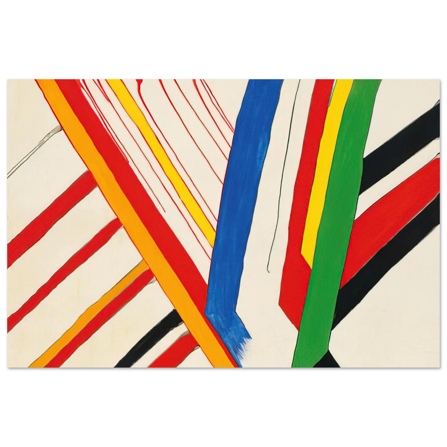Alexander Calder - THE GREEN STRIPE 1963 Fine Art Poster